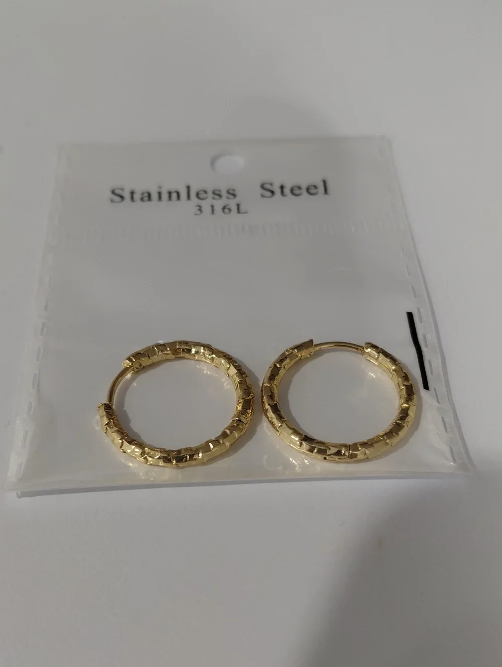 Stainless Steel Gold Earrings
